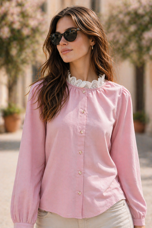 Chemisier rose Emma