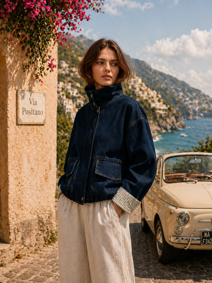 Veste jean foncé Clara