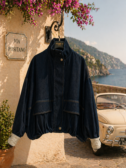 Veste jean foncé Clara